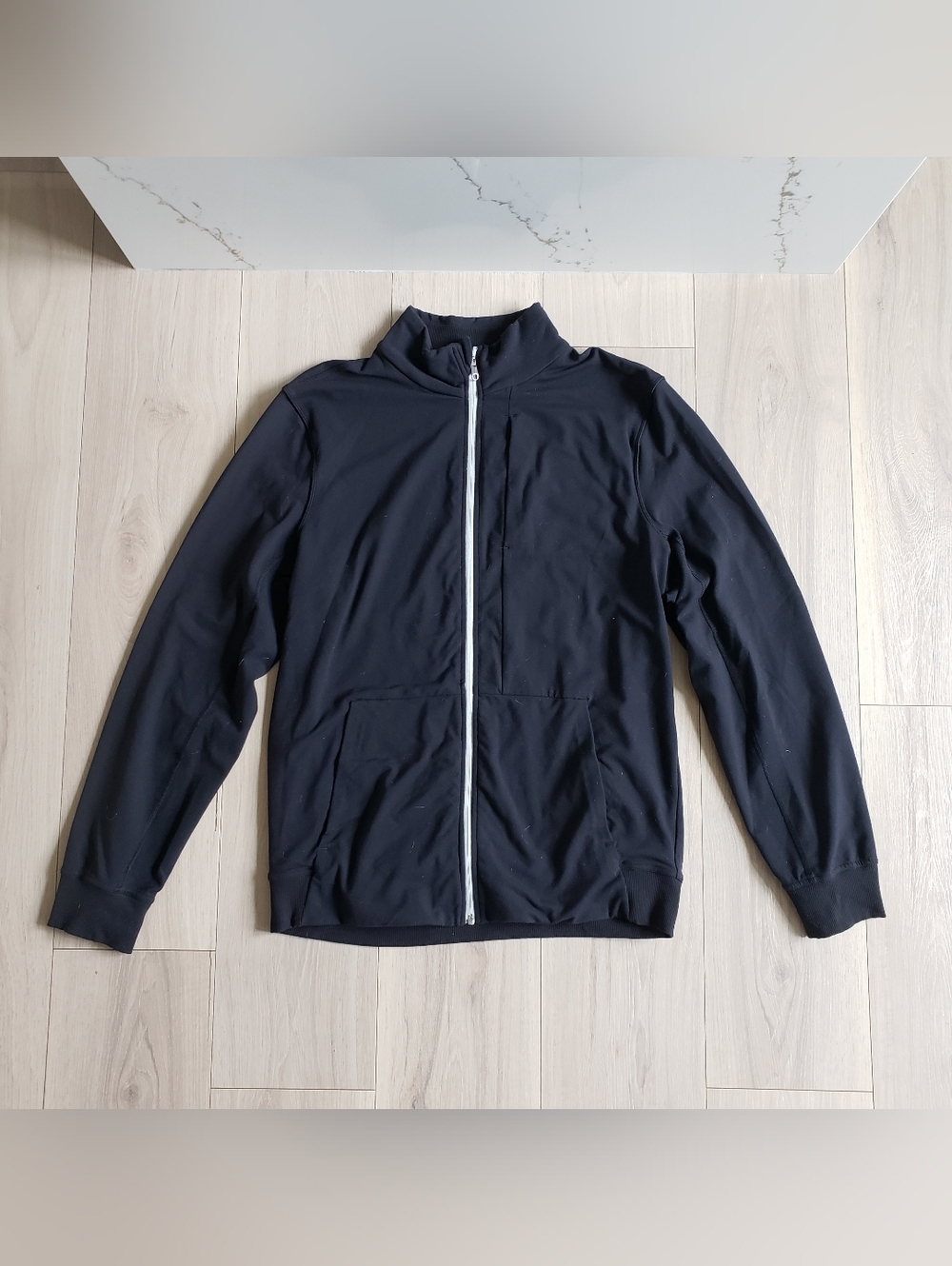 Lululemon PrePost Jacket Mens M Black Full Zip Training Running M4XY5S